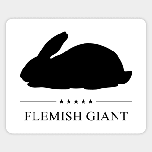 Flemish Giant Rabbit Black Silhouette Sticker